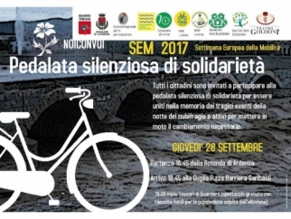 Pedalata silenziosa di solidarietà