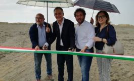 Rossi inaugura i lavori sul canale dello scolmatore