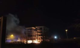 Incendio nella notte in via della Cinta Esterna