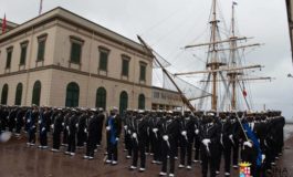 Accademia Navale, giuramento sotto la pioggia