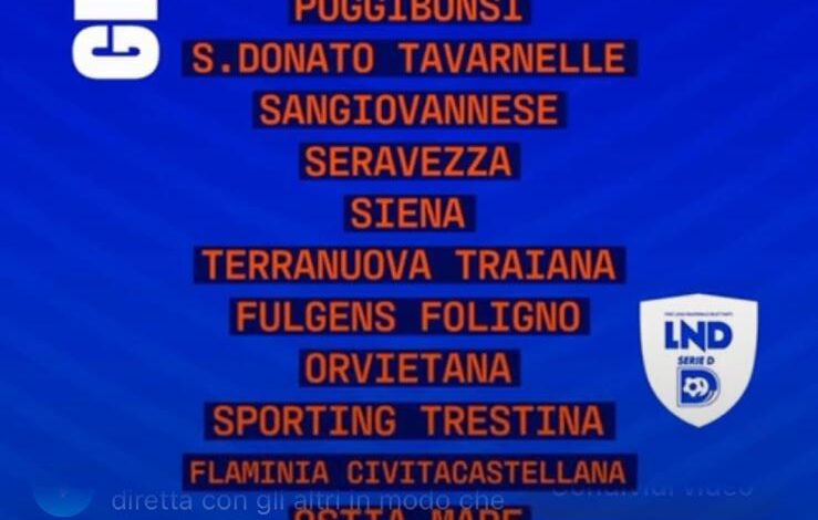 Ecco le avversarie di serie D del Livorno, amaranto nel girone E con Toscane, Umbre, Laziali e Liguri!