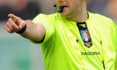 Samuel Dania arbitro del derby con il Montevarchi