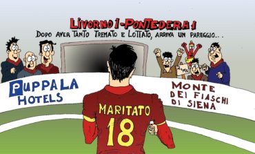 Il pareggio del Livorno in vignetta