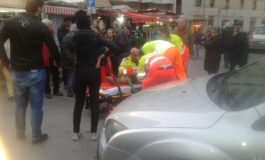 Incidente al mercato, scooterista in ospedale