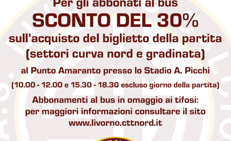 Partnership tra CCT Nord e Livorno Calcio