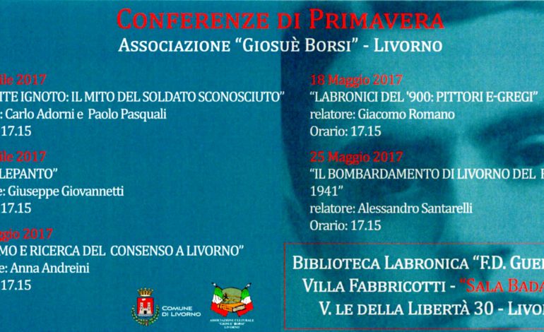 Le Conferenze di Primavera dell’Ass.Borsi