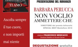 “Non voglio ammettere che ti amo” il romanzo di Barbara Perucca