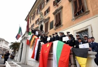 Parata delle Marinerie Estere e ricevimento a Palazzo Comunale