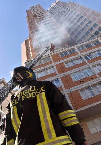 Incendio scongiurato al grattacielo di piazza Matteotti