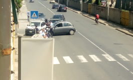 Scontro tra auto in via Provinciale Pisana