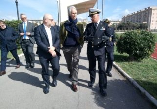 Il presidente del CONI in visita a Livorno