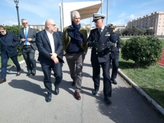 Il presidente del CONI in visita a Livorno