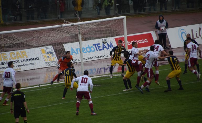 Livorno Figline 2-3 Pioggia sull’Ardenza