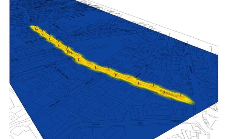 Via Montebello, nuova illuminazione pubblica