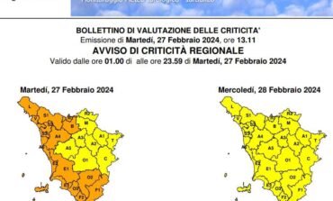 Allerta meteo, gli aggiornamenti della Protezione civile sul rischio idrogeologico/idraulico e temporali