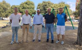 Inaugurata l'area giochi del parco pubblico “Berlinguer” in via Torino nel quartiere Cotet